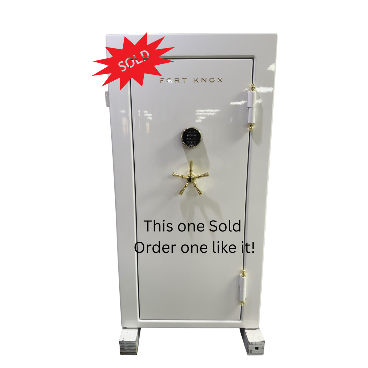 Fort Knox | Marquise 6031 | Jewelry & 6 Watch-Winders / Home Safe | White Gloss