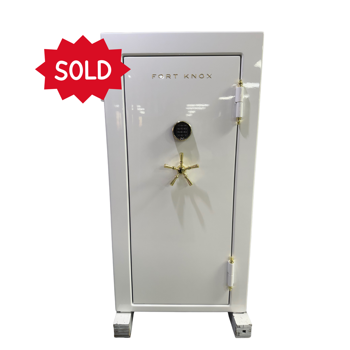 Fort Knox | Marquise 6031 | Jewelry & 6 Watch-Winders / Home Safe | White Gloss