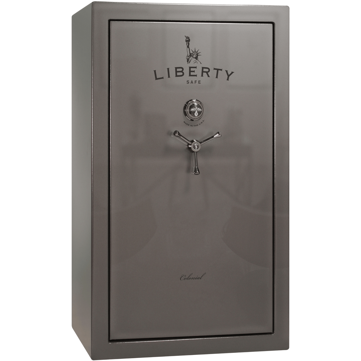 Colonial Series | Level 4 Security | 75 Minute Fire Protection | 30 | DIMENSIONS: 60.5&quot;(H) X 36&quot;(W) X 22&quot;(D*) | Gray Gloss | Mechanical Lock