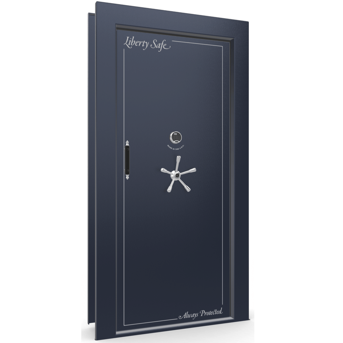 Vault Door Series | In-Swing | Left Hinge | Blue Gloss | Mechanical Lock
