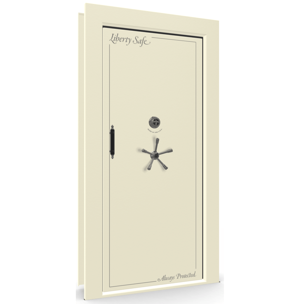 Vault Door Series | In-Swing | Right Hinge | Black Gloss | Mechanical Lock