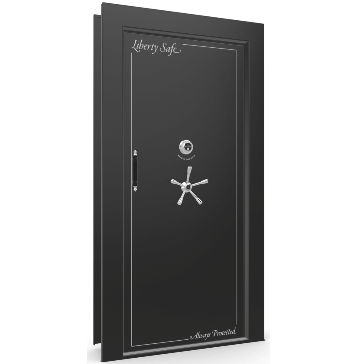 Vault Door Series | In-Swing | Right Hinge | Blue Gloss | Mechanical Lock