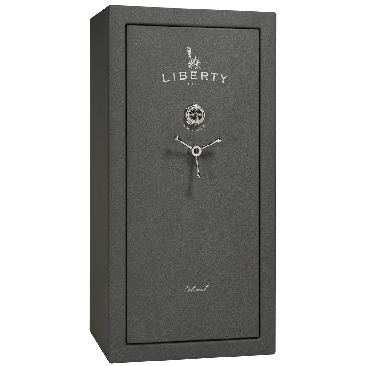 Colonial Series | Level 4 Security | 75 Minute Fire Protection | 23 PRO FLEX | DIMENSIONS: 60.5"(H) X 30"(W) X 22"(D*) | Granite Textured | Mechanical Lock - Closed