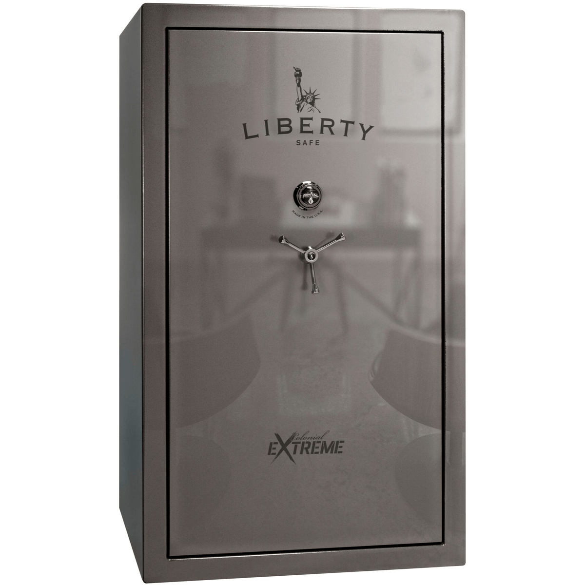 Colonial Series | Level 4 Security | 75 Minute Fire Protection | 50XT | DIMENSIONS: 72.5&quot;(H) X 42&quot;(W) X 27.5&quot;(D*) | Gray Gloss | Mechanical Lock