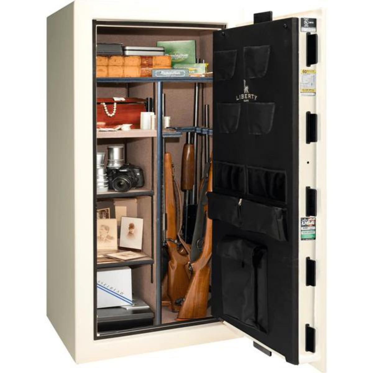 Liberty Colonial 23 Safe White Gloss Door Open