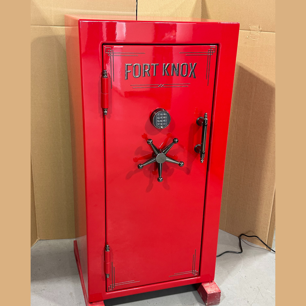 Fort Knox Defender 6031 Safe | Flame Red Gloss