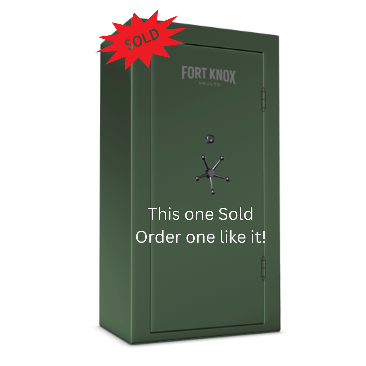Fort Knox | Maverick 7241 Safe | Army Green with Rivet Trim