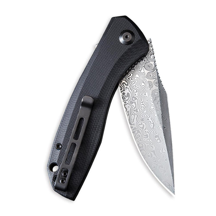 CIVIVI Baklash | Flipper Knife G10 Handle (3.5&quot; Damascus Blade)