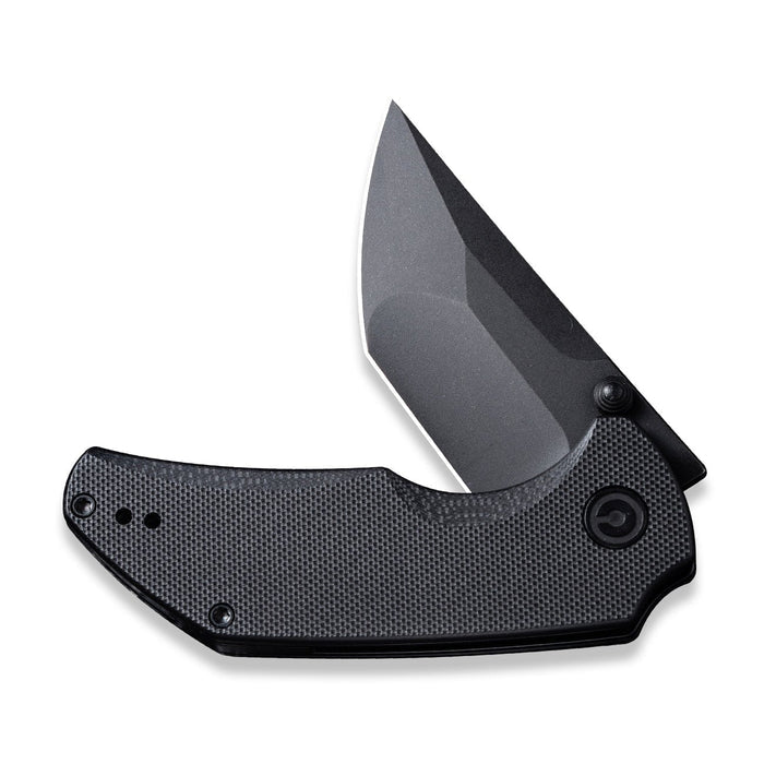 CIVIVI Thug 2 | Black G10 Handle Black Stonewashed Nitro-V Blade Liner Lock