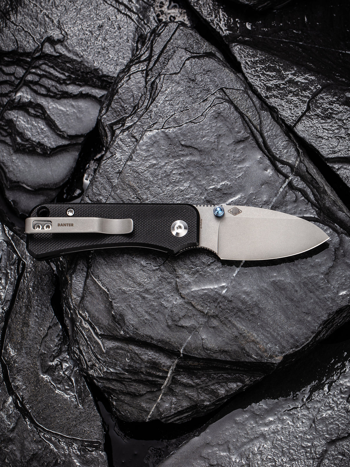 CIVIVI Baby Banter | Black G10 Handle Gray Stonewashed Nitro-V Blade Nested Liner Lock