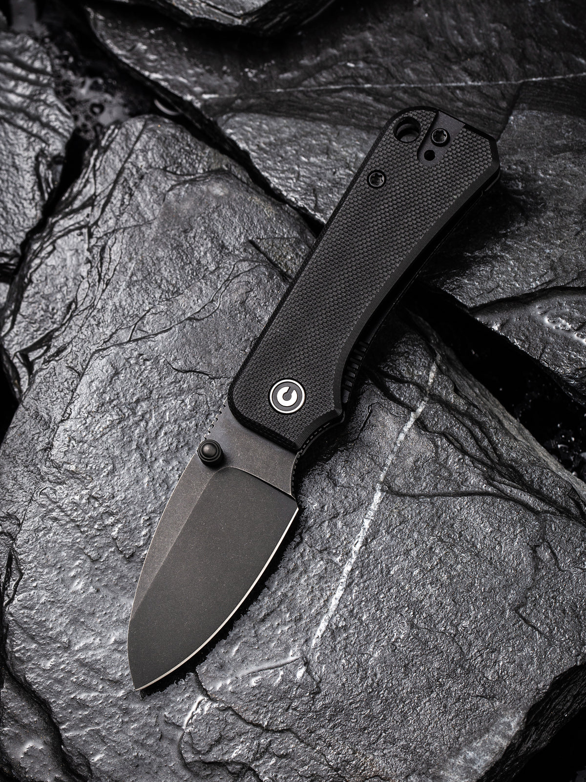 CIVIVI Baby Banter | Black G10 Handle Black Stonewashed Nitro-V Blade Nested Liner Lock
