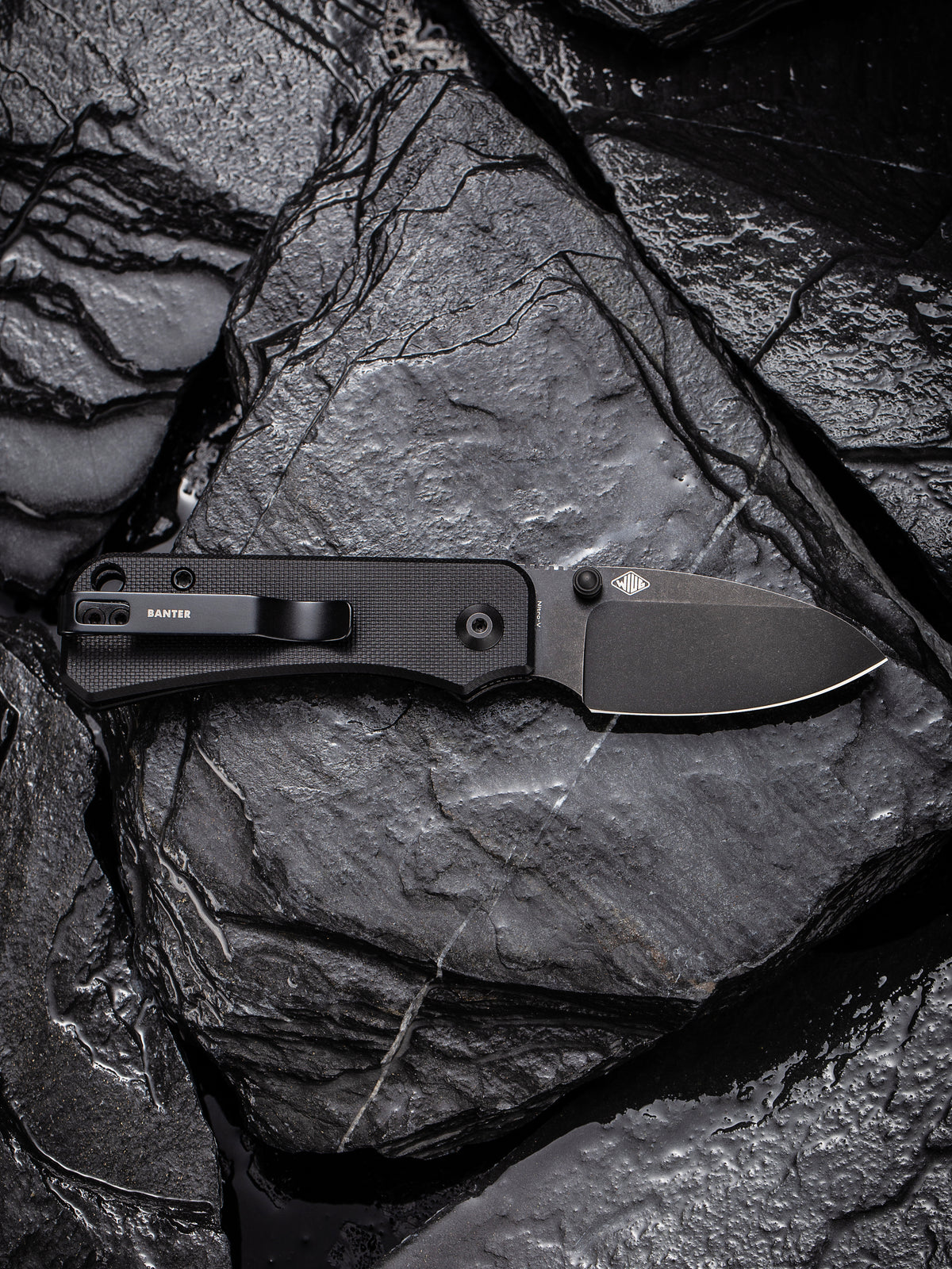 CIVIVI Baby Banter | Black G10 Handle Black Stonewashed Nitro-V Blade Nested Liner Lock