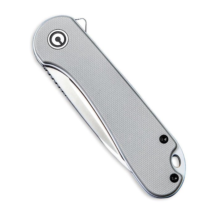 CIVIVI Elementum | Gray G10 Handle Gray S/S Liner Satin Finished D2