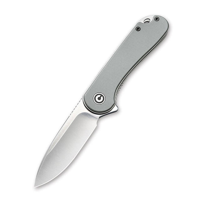 CIVIVI Elementum | Gray G10 Handle Gray S/S Liner Satin Finished D2