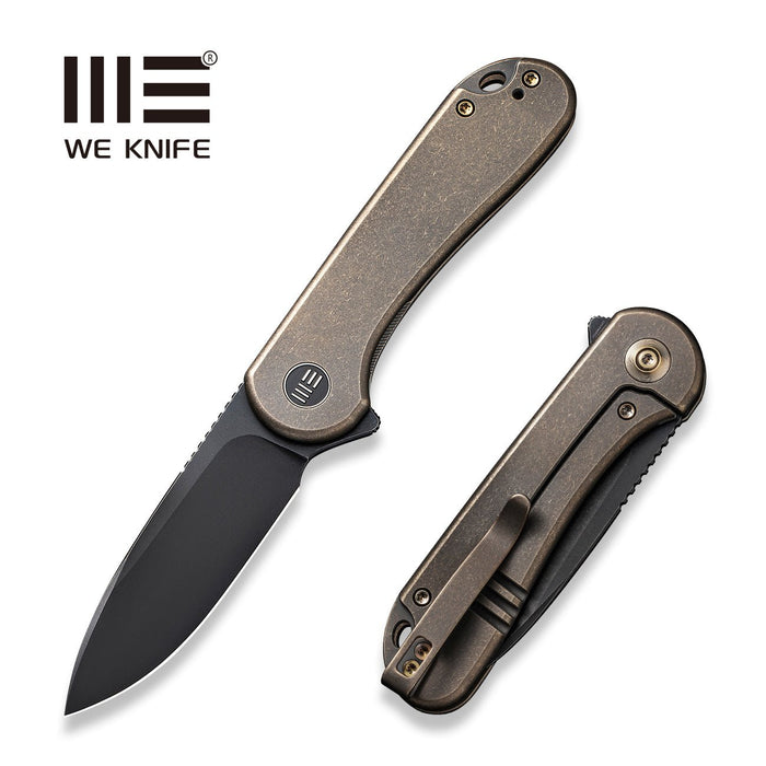 WE Knives Elementum Black Stonewashed 20CV Titanium Frame Lock Flipper  Folding Knife For Sale